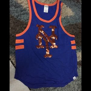 ❌❌SOLD Victoria Secrets NY Mets Sequins Top Sz XS